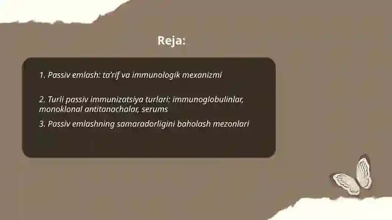 Passiv emlashning samaradorligi 2