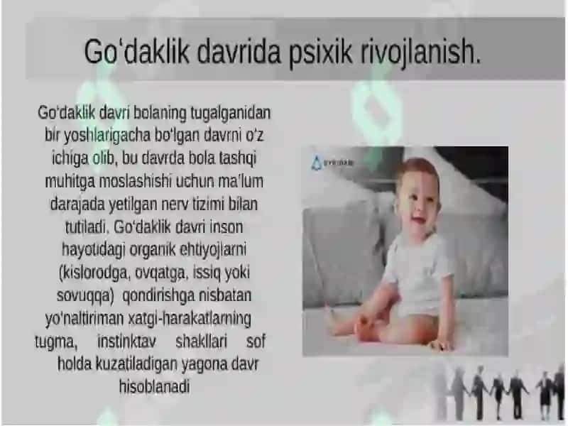 Ilk goʻdaklik davrida psixik rivojlanish 2