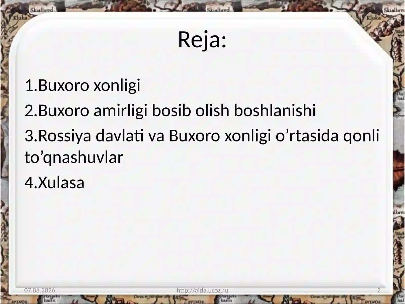 Rus davlati va Buxoro  xonligi o'rtasidagi qonli to'qnashuvlar 2