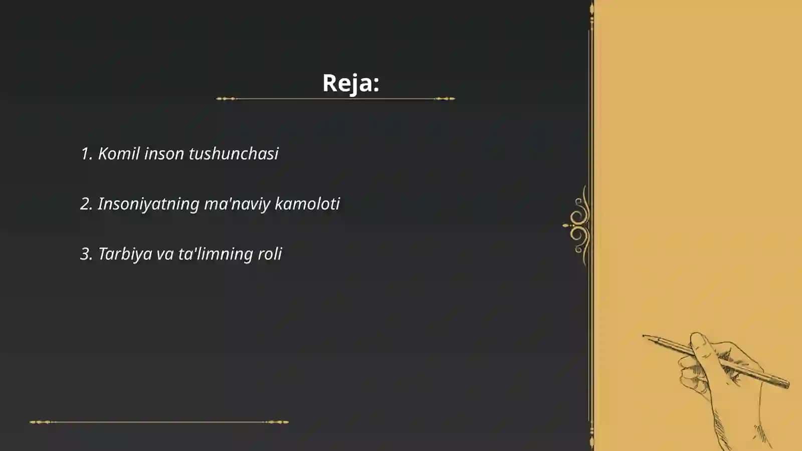 Komil inson tushunchasi 2