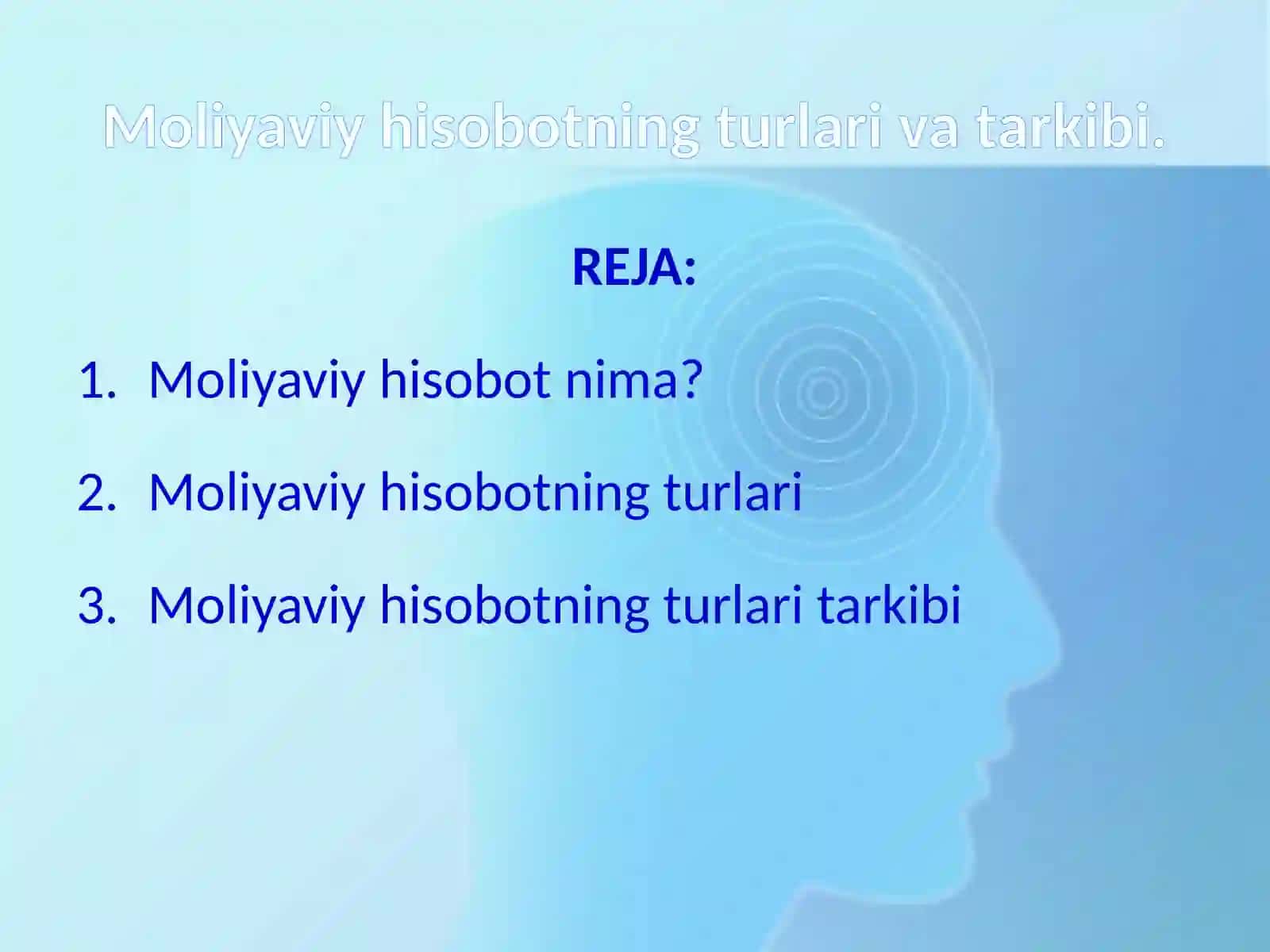 Hisobotning turlari va tarkibi 2
