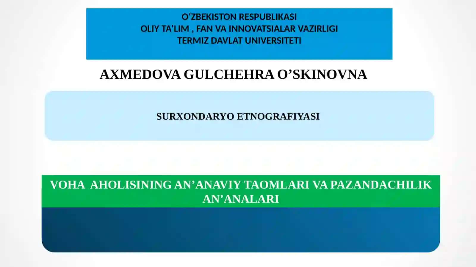 VOHA  AHOLISINING AN’ANAVIY TAOMLARI VA PAZANDACHILIK AN’ANALARI 2
