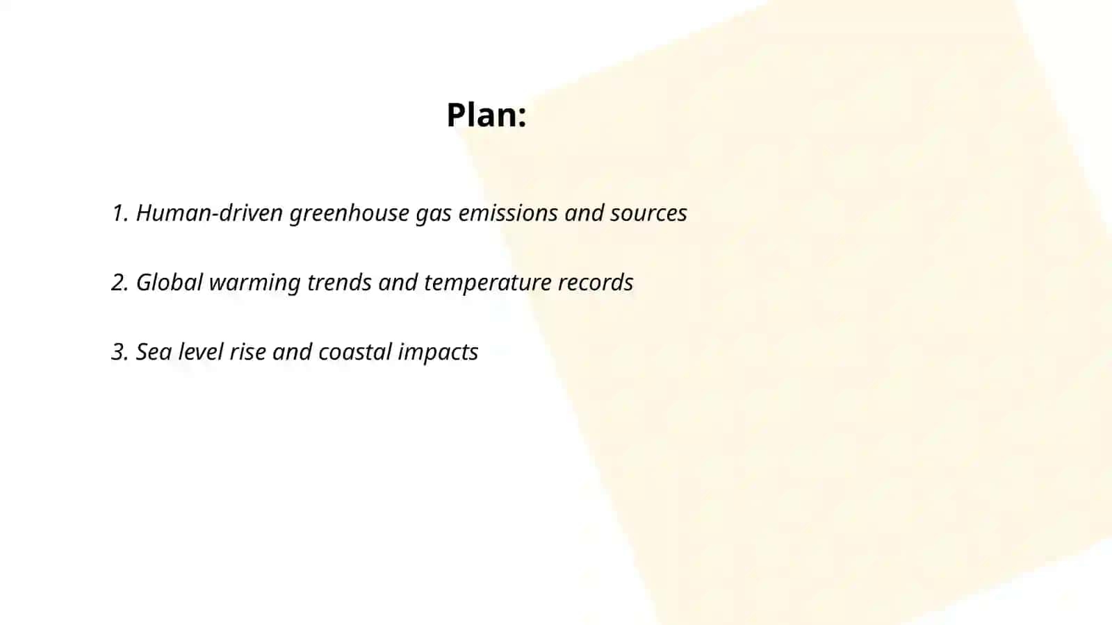 Climate Change and the Anthropocone 2