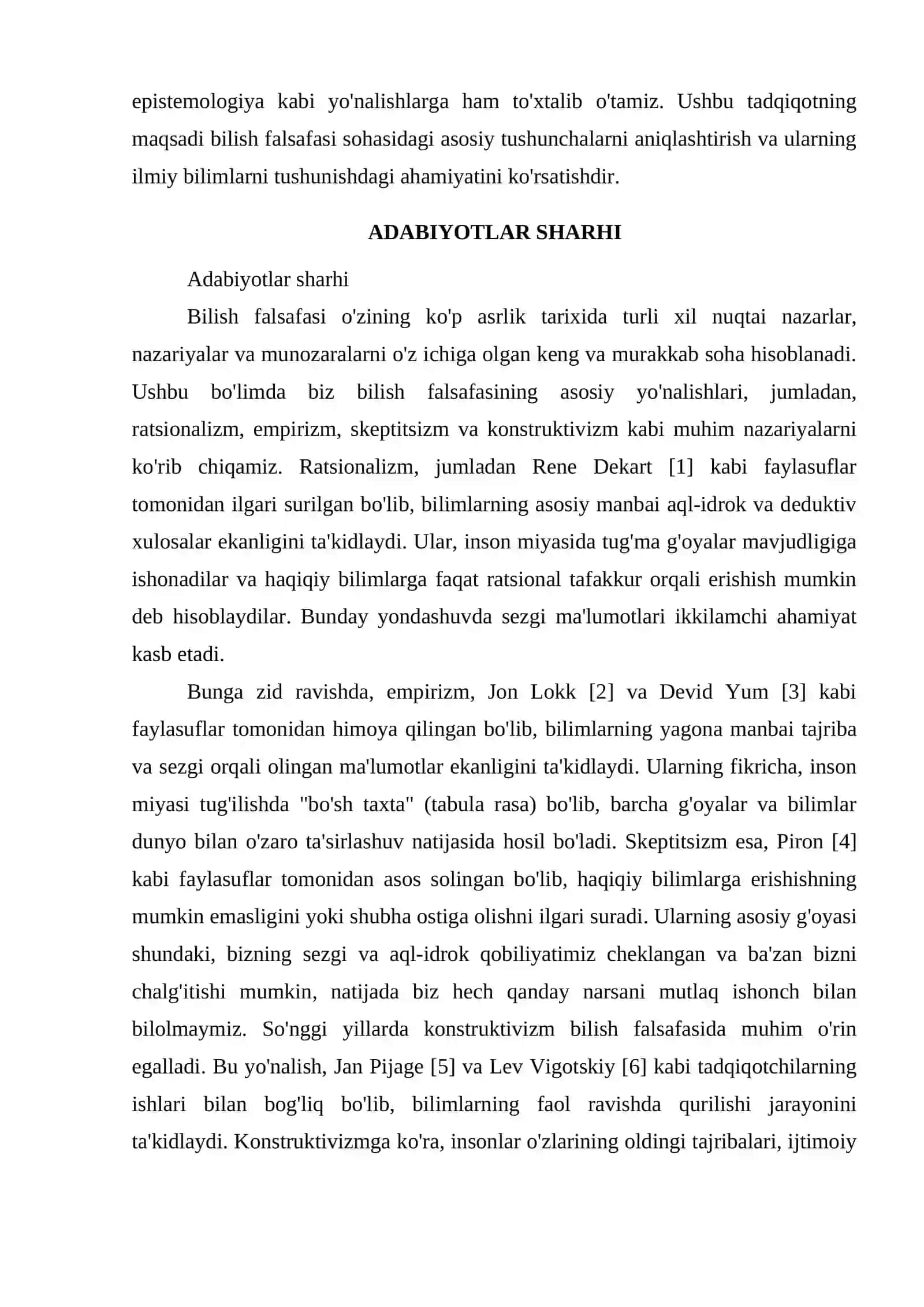BILISH FALSAFASI 2