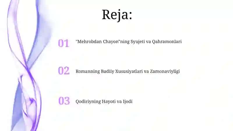 "Mehrobdan Chayon"ning Syujeti va Qahramonlari 2