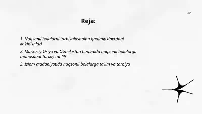 Nuqsonli bolalarni tarbiyalash tarixi 2