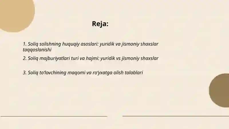 Soliqqa tortishning huquqiy asoslari 2