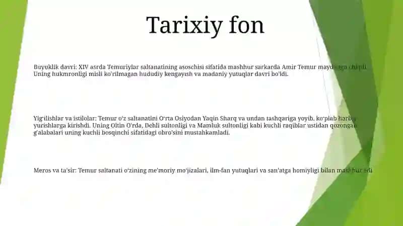 Amir Temur Buyuk Davlat Arbobi 2