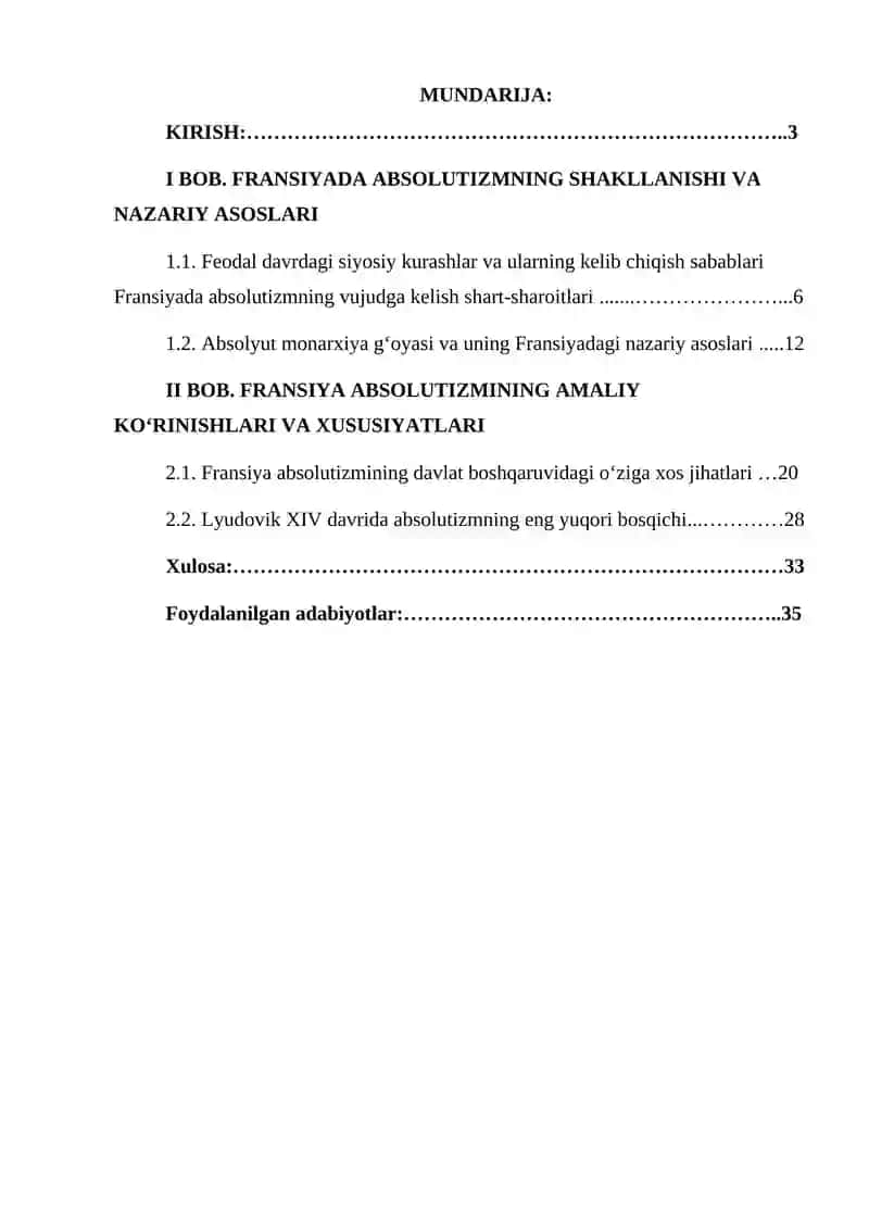 Fransiya Absolutizimining xususiyatlari 2