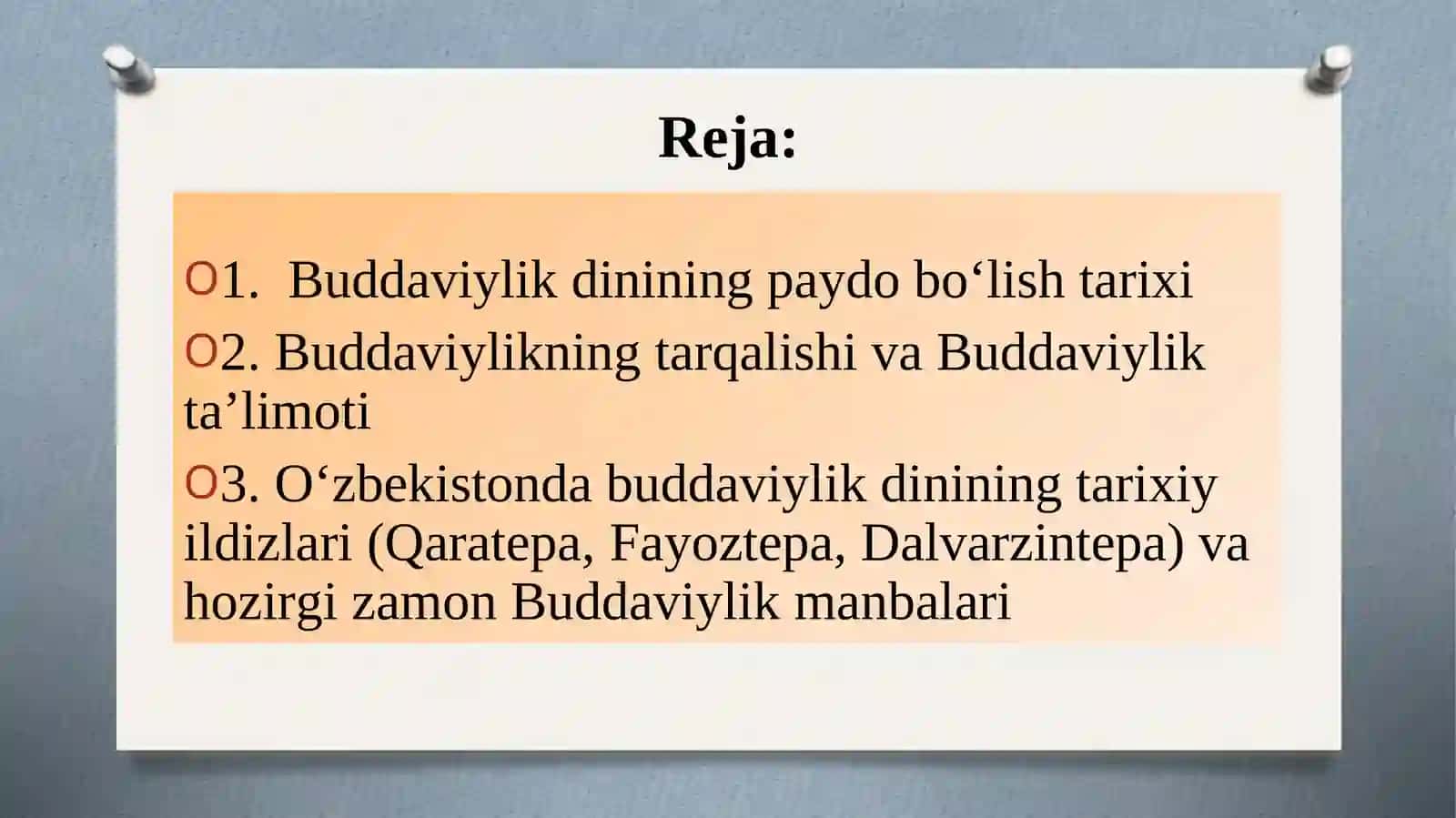 MAWZU. BUDDAVIYLIK DINI 2