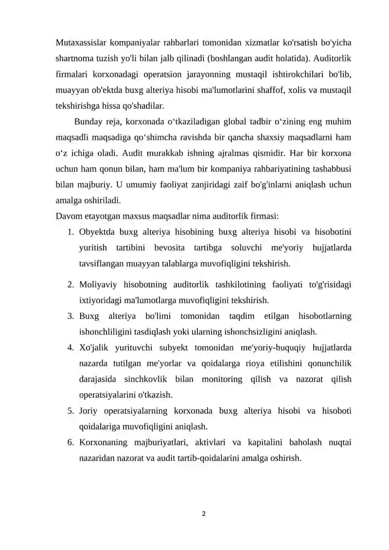Hisob kitoblar auditi 2