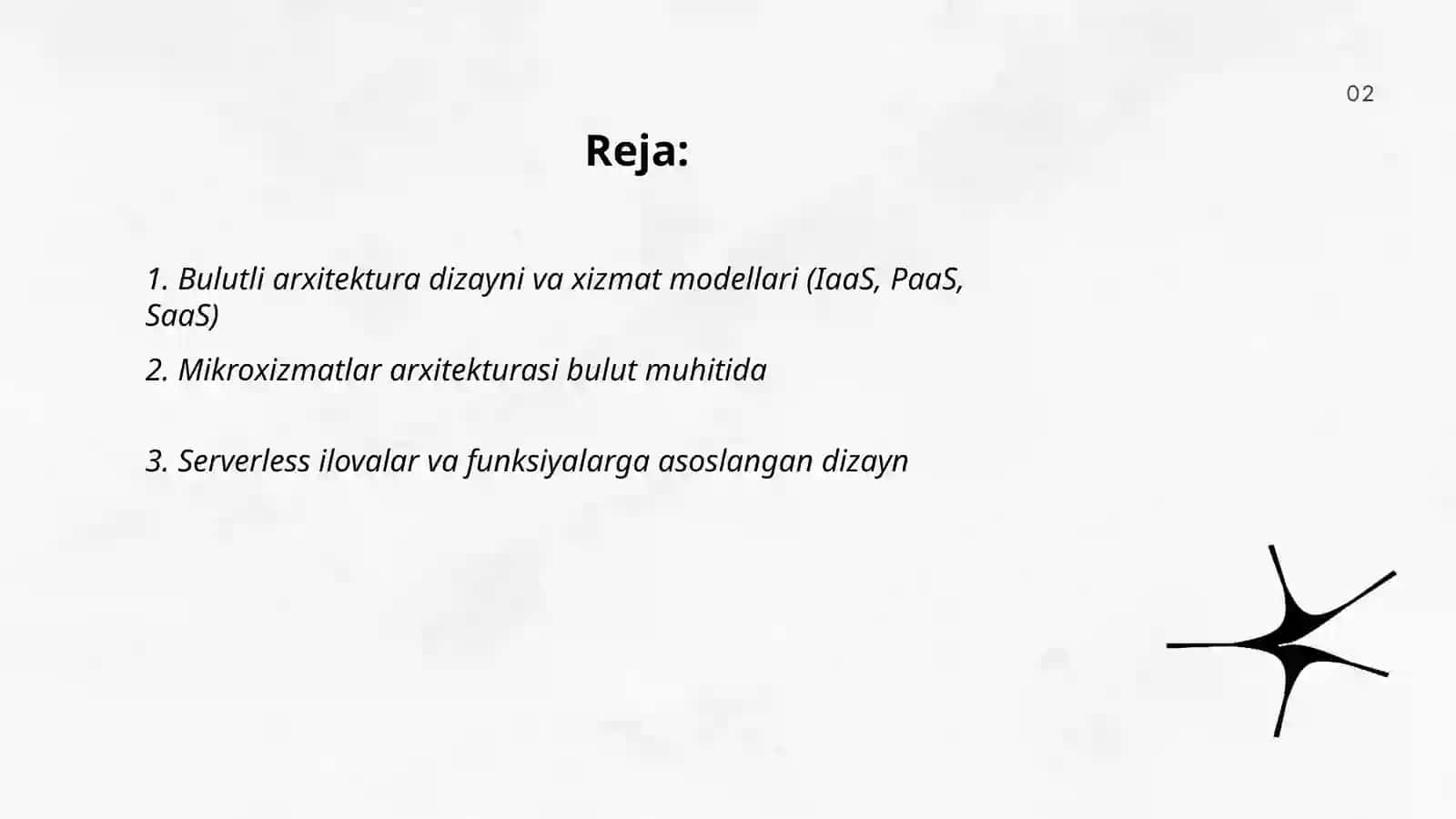 Bulutli texnologiyalar orqali dasturiy vositalarni loyihalash 2