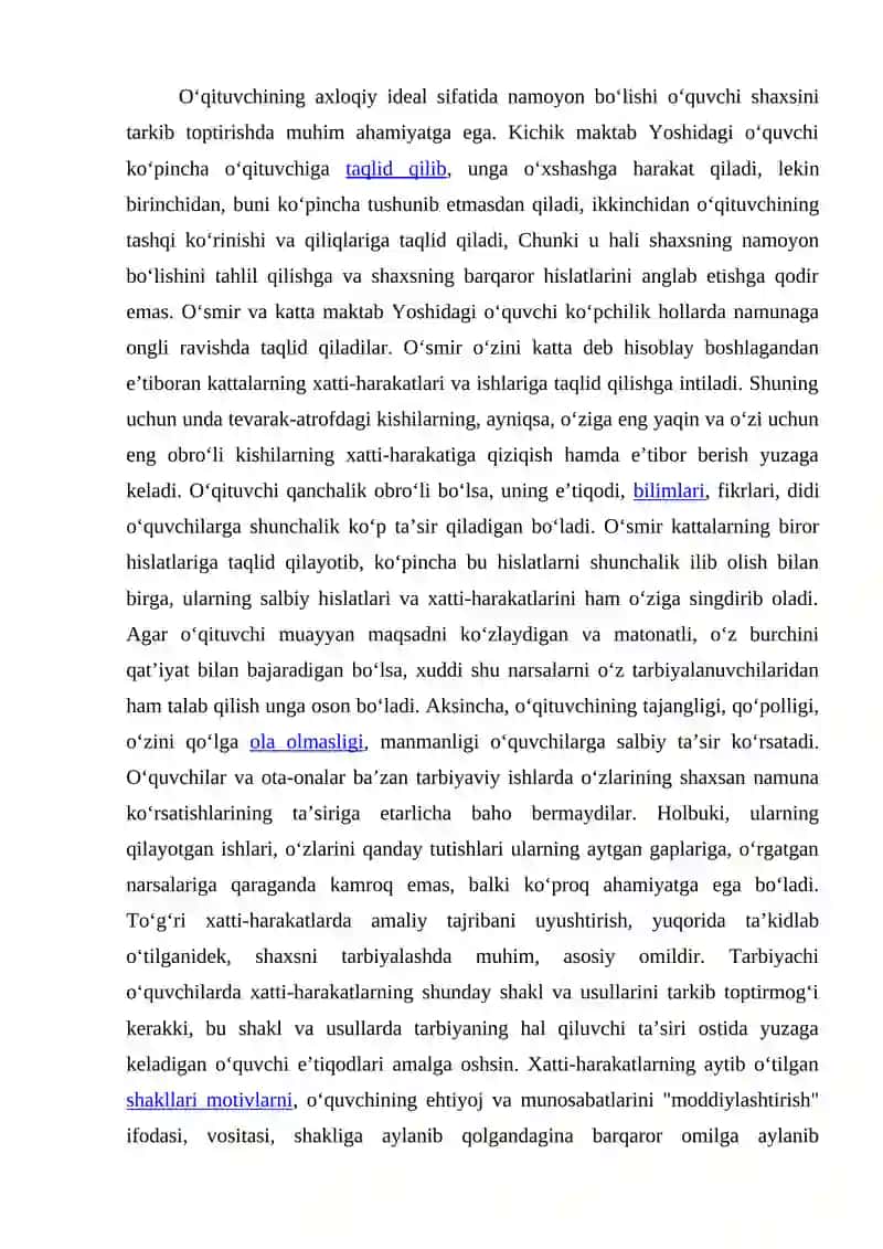 O‘QITUVCHINING AXLOQ IDELI SIFATIDA 2