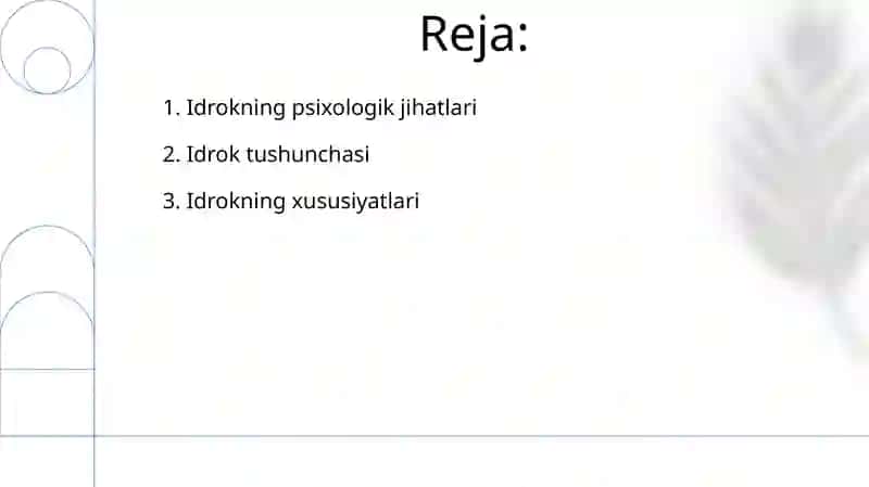 Idrokning Psixologik Jihatlari 2