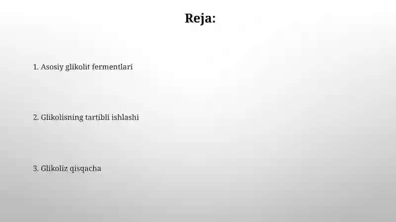 Glikolizning ayrim reaksiyalari 2