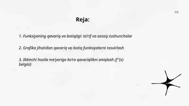 Funksiyaning qavariq va botiqligi 2