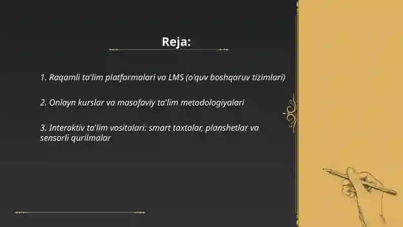 Raqamli ta'lim platformalari va LMS 2