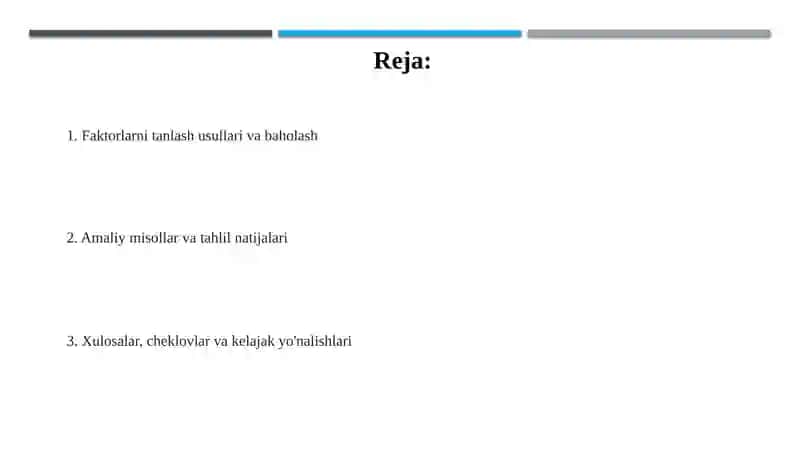 Ko‘p o'zgaruvchili ekonometrik tahlil 2