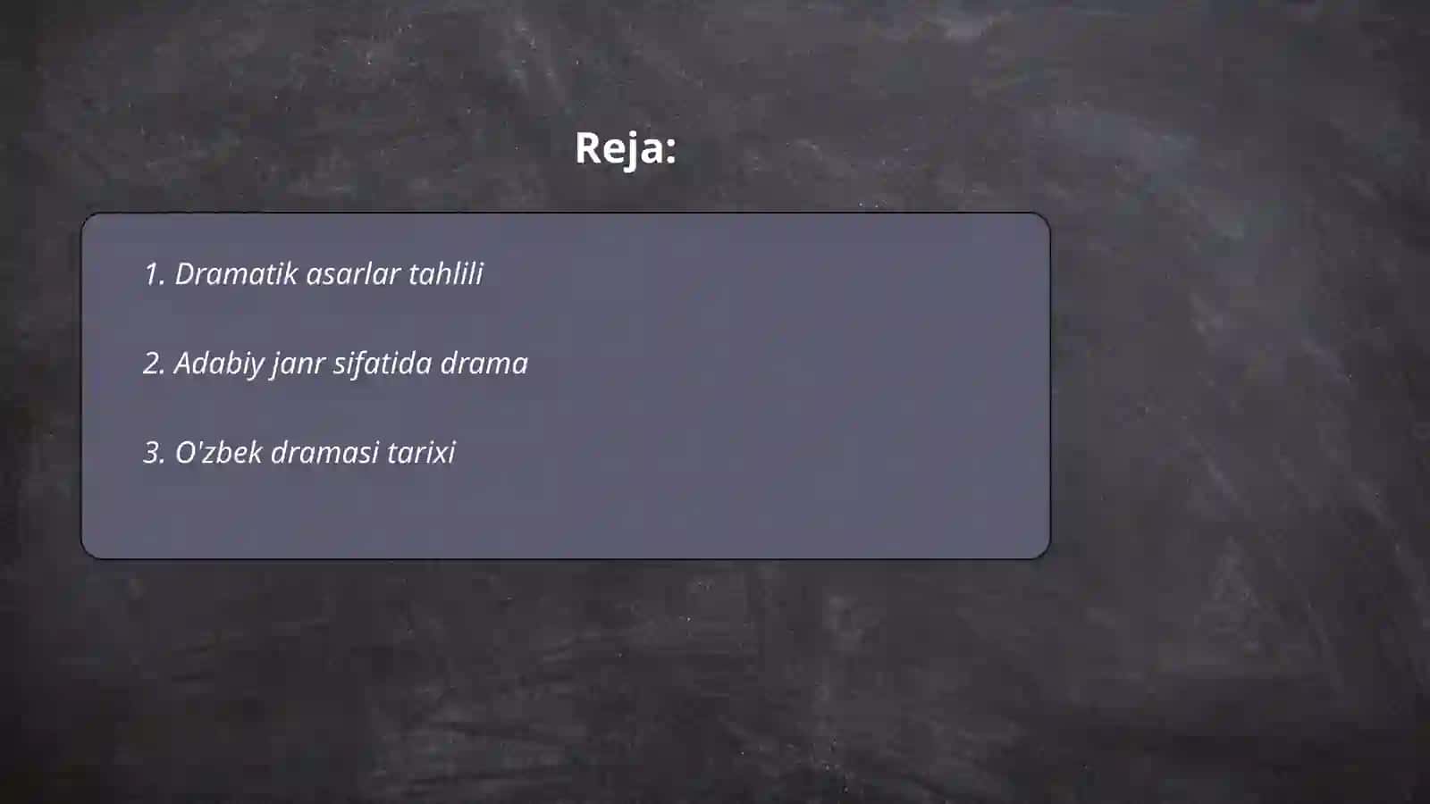 Dramatik tur 2