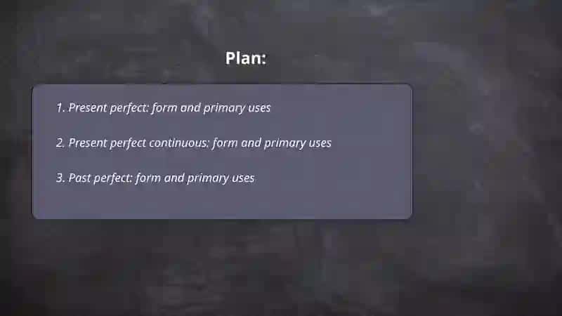 Perfect Tenses 2