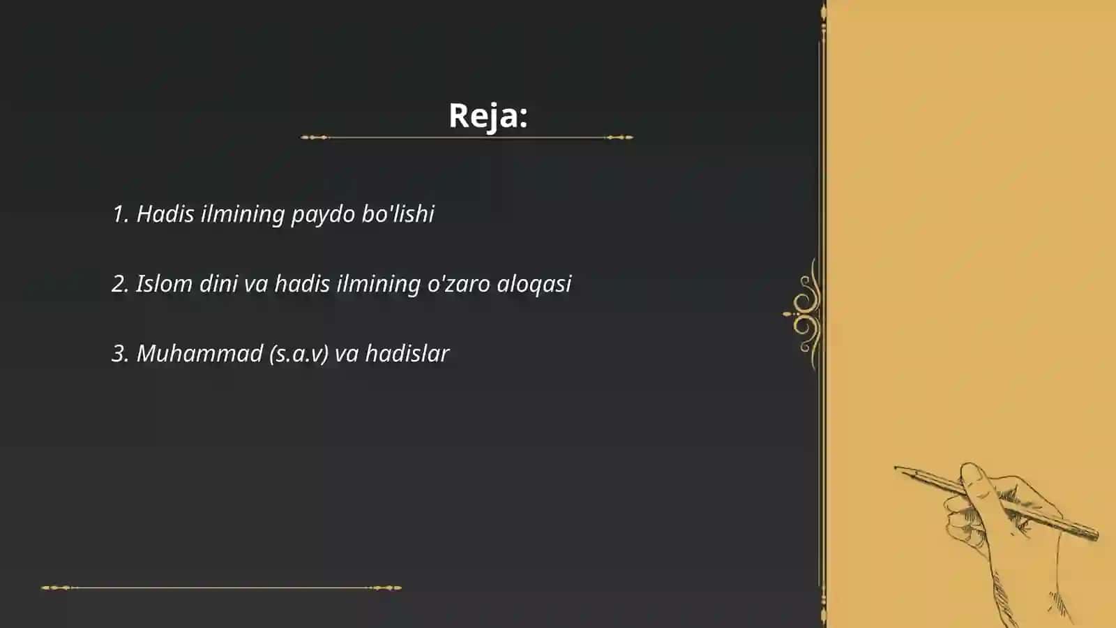 Hadis ilmini rivojlantirish 2