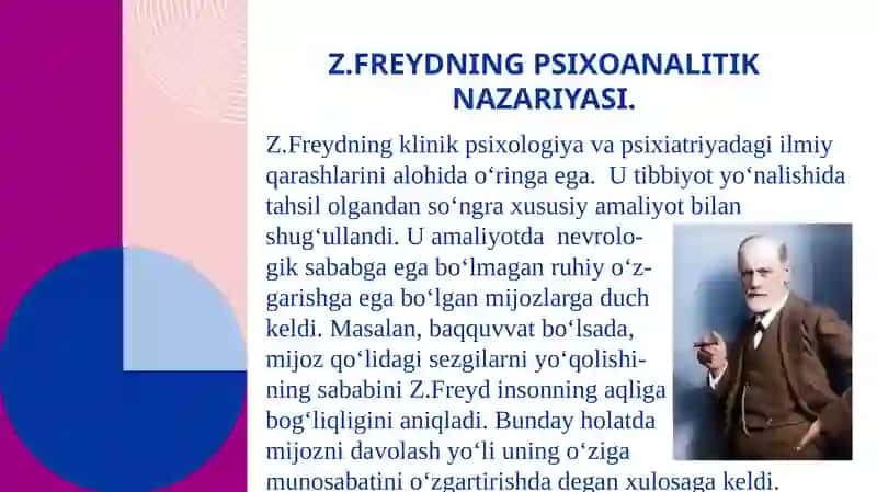 Klassik psixoanaliz va uning modifikatsiyalari 2