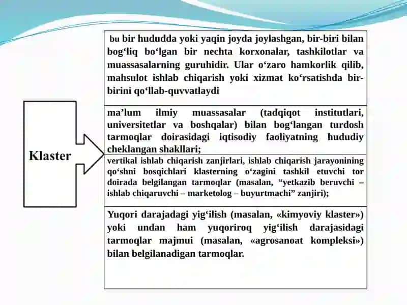 Klaster tizimi mohiyati 2