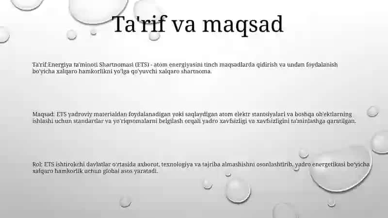 Energiya Taminoti Shartnomasi 2