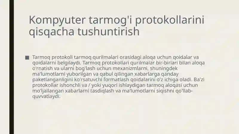 Tarmoq protokollari 2