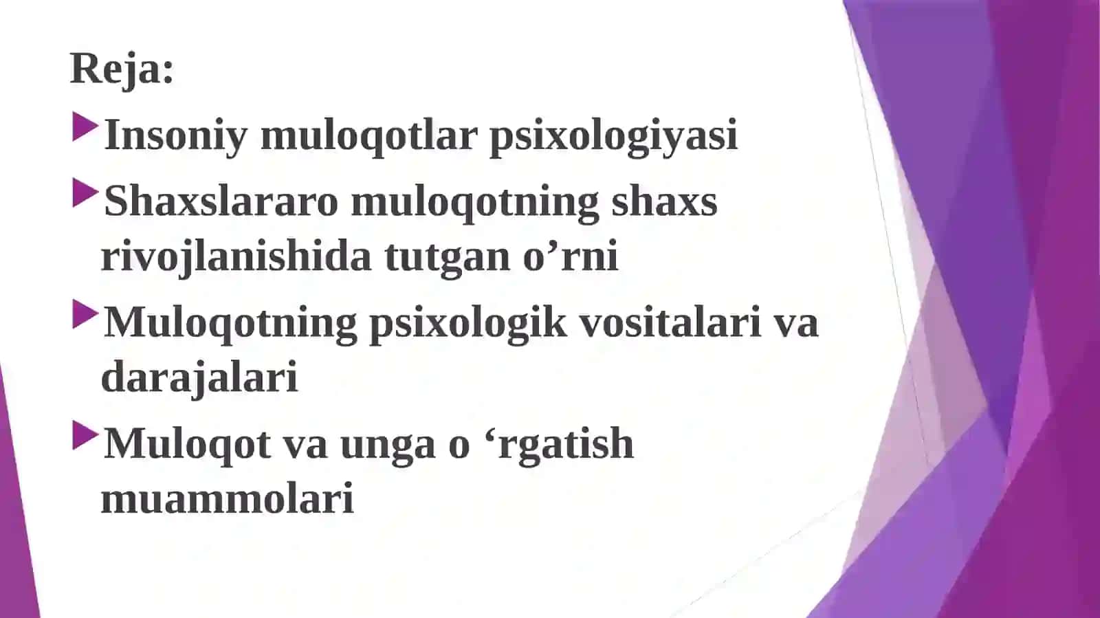 Muloqotning psixologik xususiyatlari 2