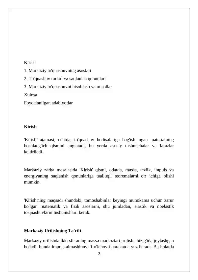 Sharlarning markaziy toʻqnashuvi 2