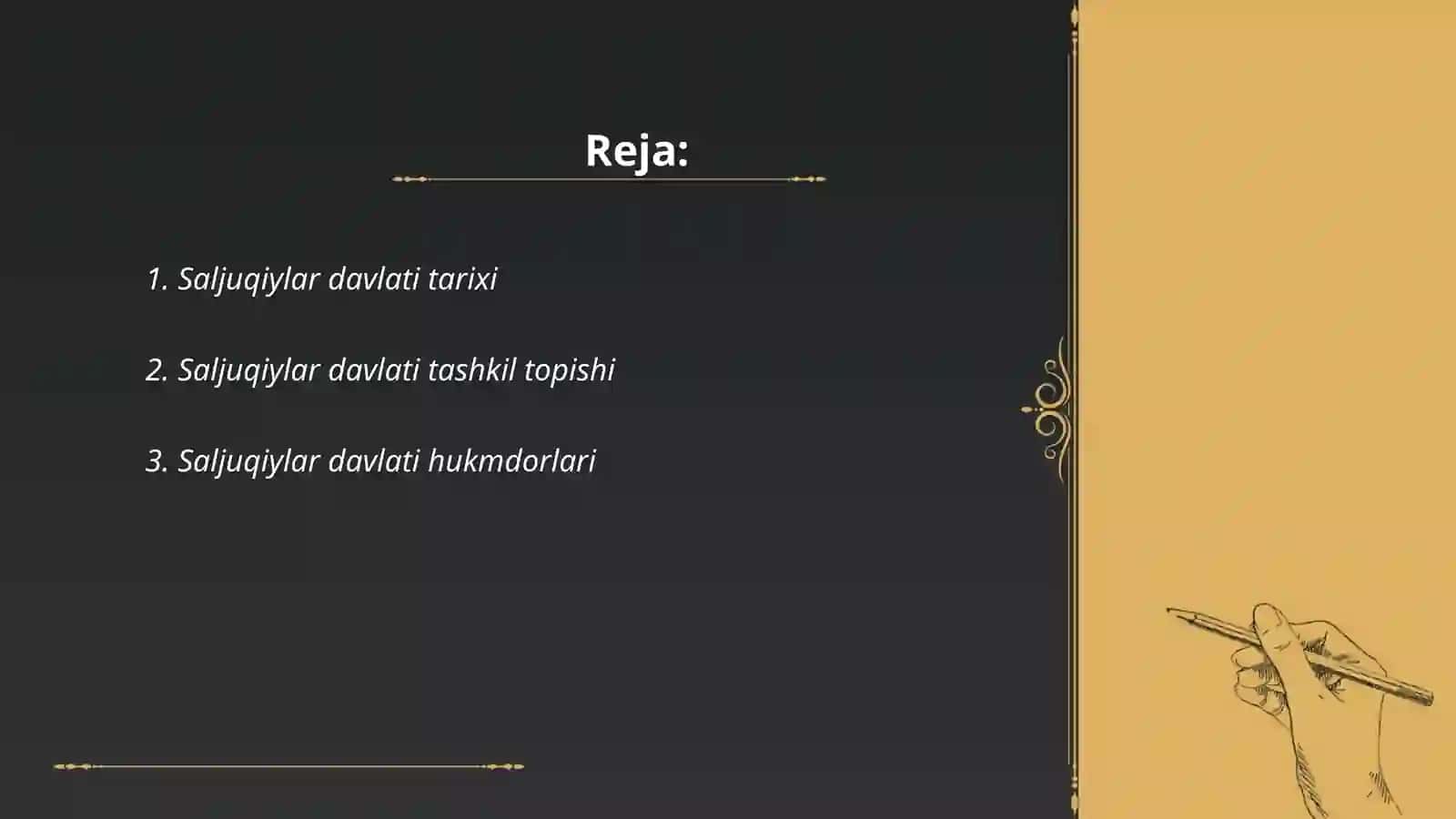 Saljuqiylar davlati tarixi 2