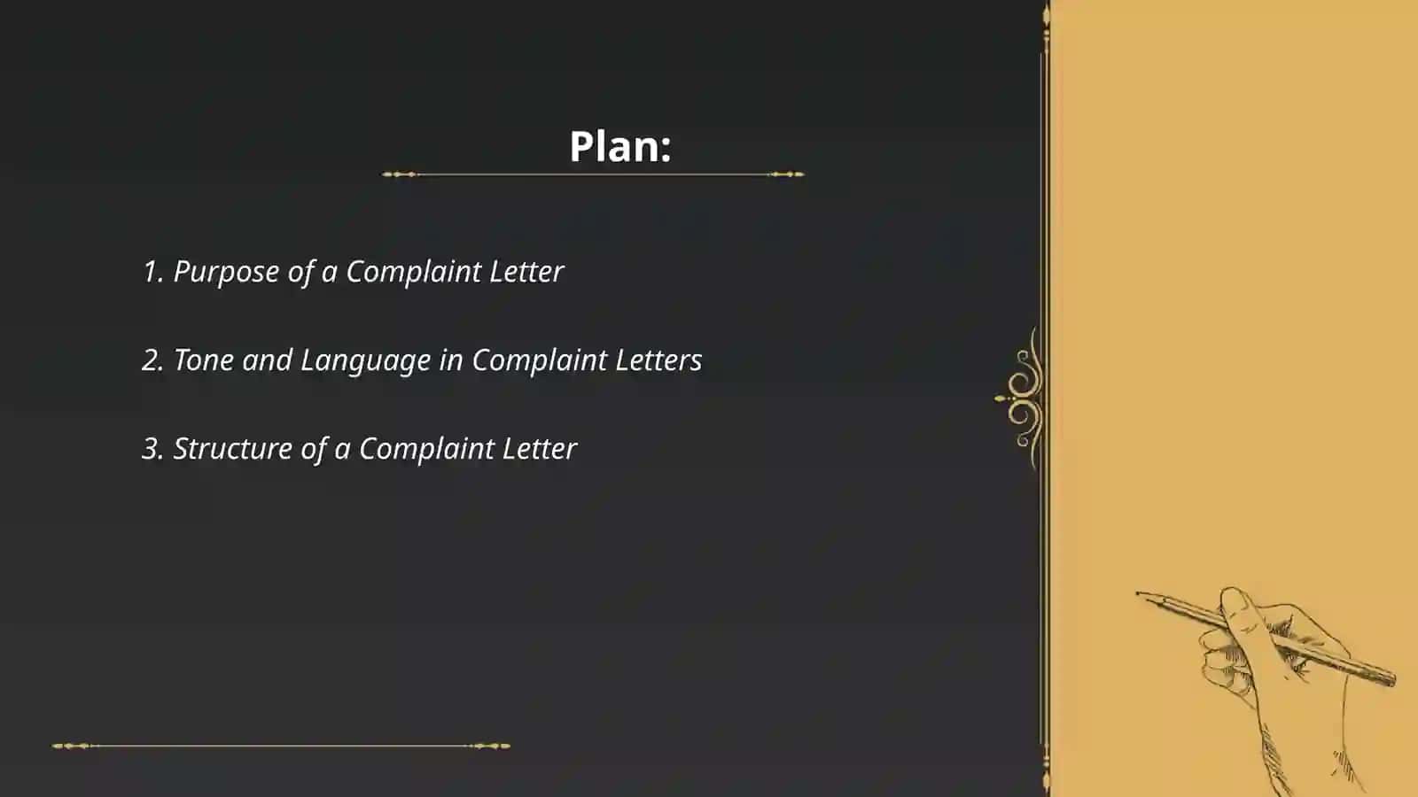 Complain letter structure 2