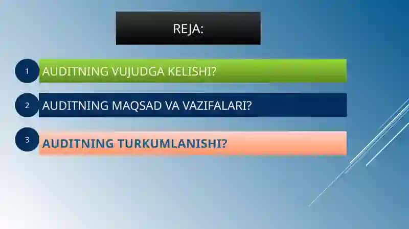 Auditning Vujudga Kelishi 2