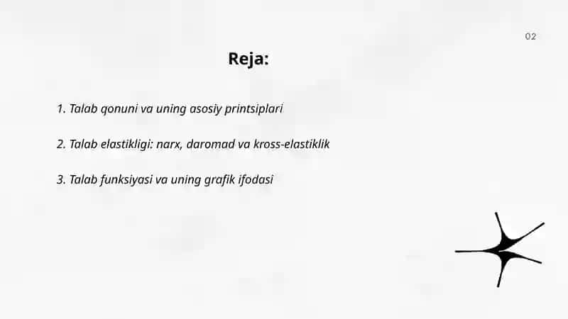 Talab va taklif tahlili 2