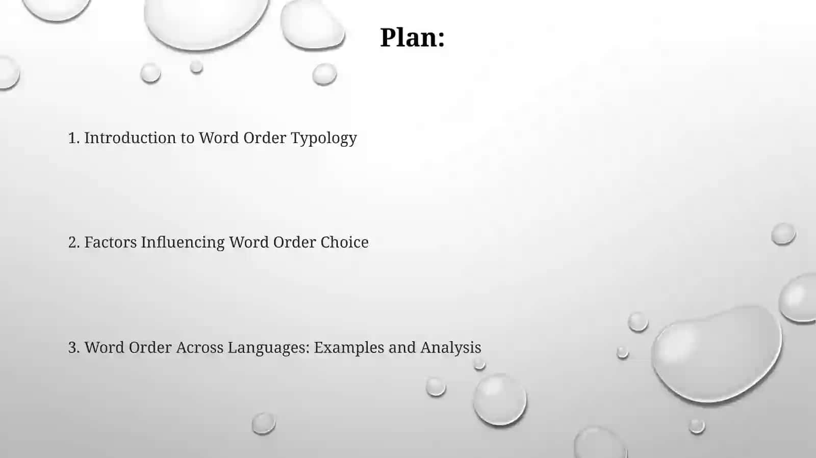 Word order in different type of sentences 2