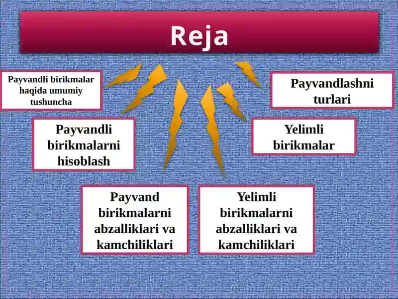 Payvandli  va yelimli birikmalar 2