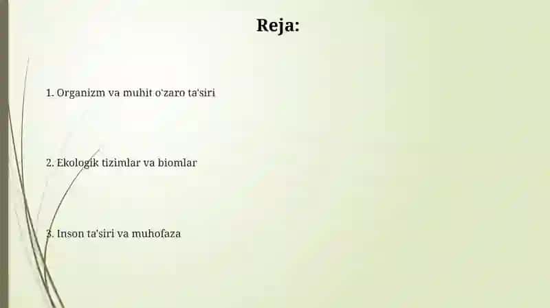 Organizm va muhit 2