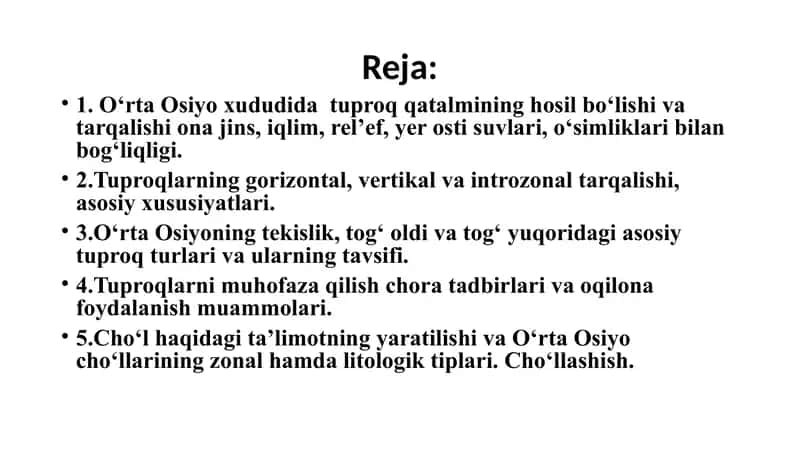 O‘rta Osiyoning tuproq qoplami 2