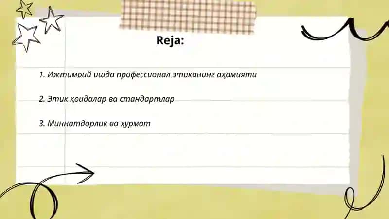 Ижтимоий ишнинг касбий этикаси 2