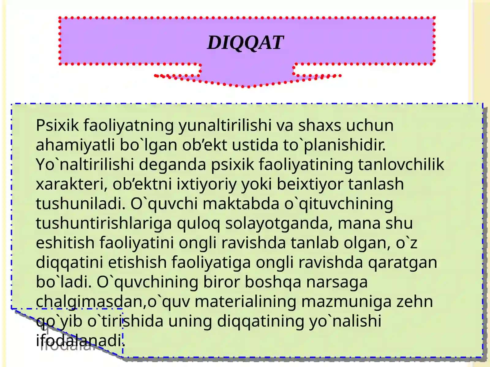 DIQQAT-BILISH FAOLIYATI 2