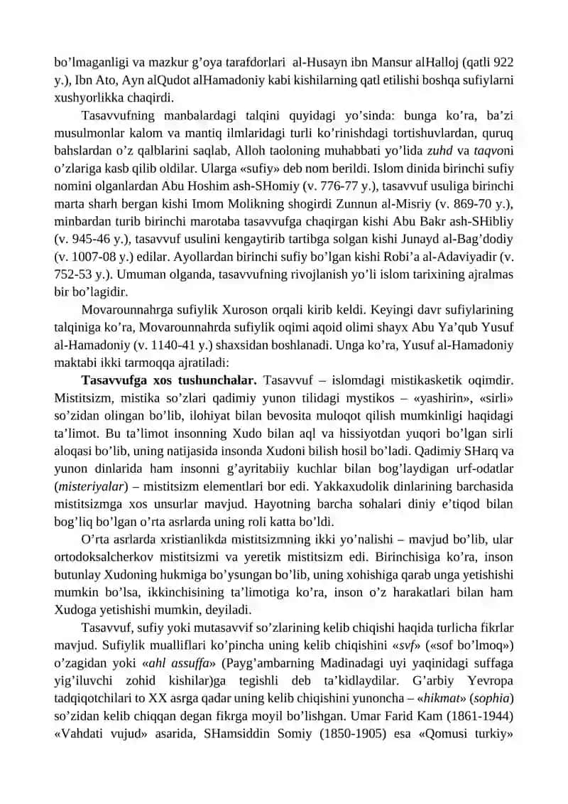 TASAVVUF TAʼLIMOTINING SHARQ MADANIYATIGA TA’SIRI 2
