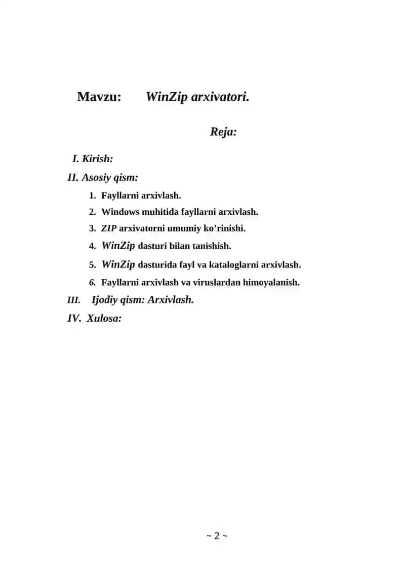 WinZip arxivatori 2