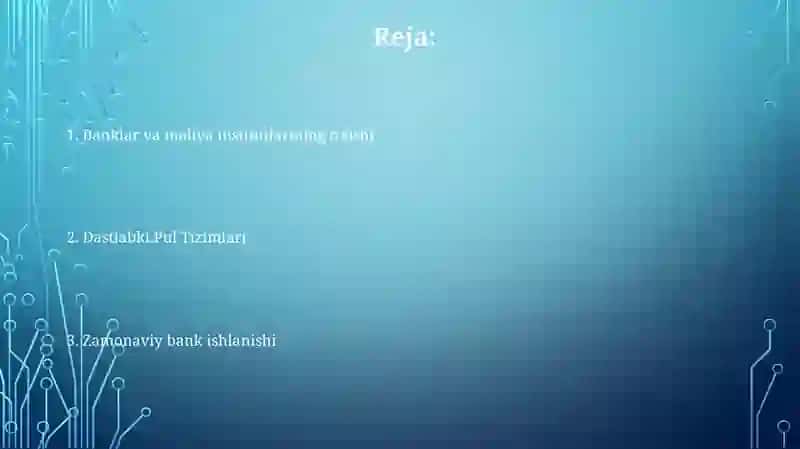 Banklarning kelib chiqishi va bank tizimi 2