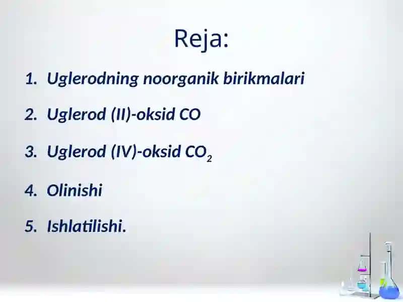 Uglerodning eng muhim birikmalari 2
