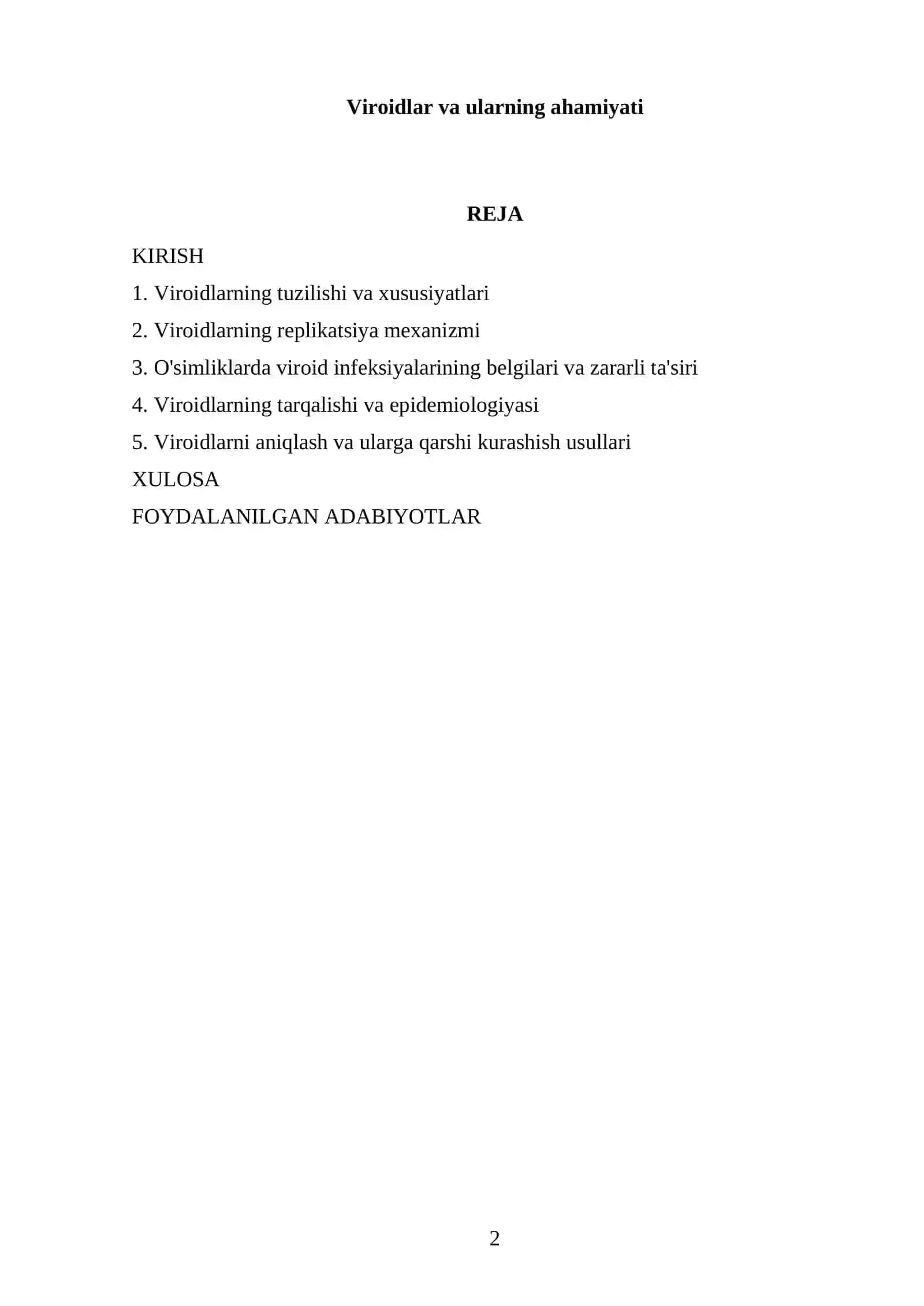 Viroidlar va ularning ahamiyati 2