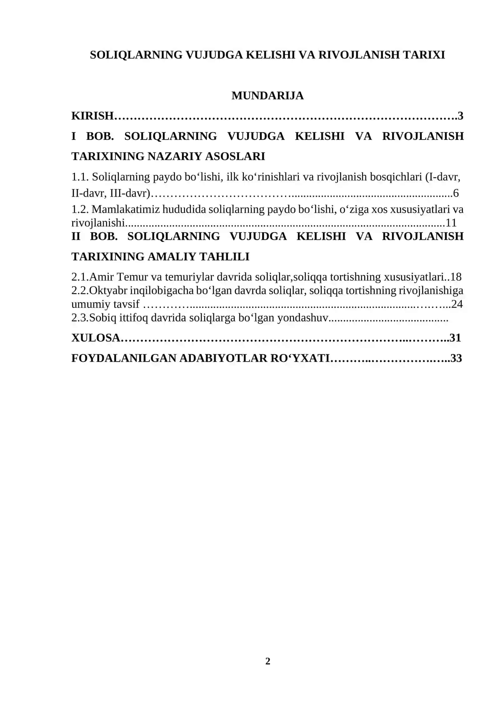 Soliqlarning vujudga kelishi va rivojlanish tarixi 2