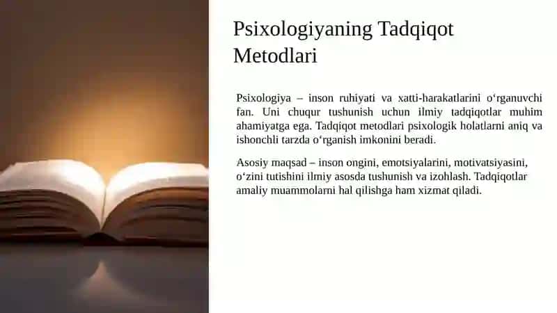Psixologiya tadqiqot metodlari 2
