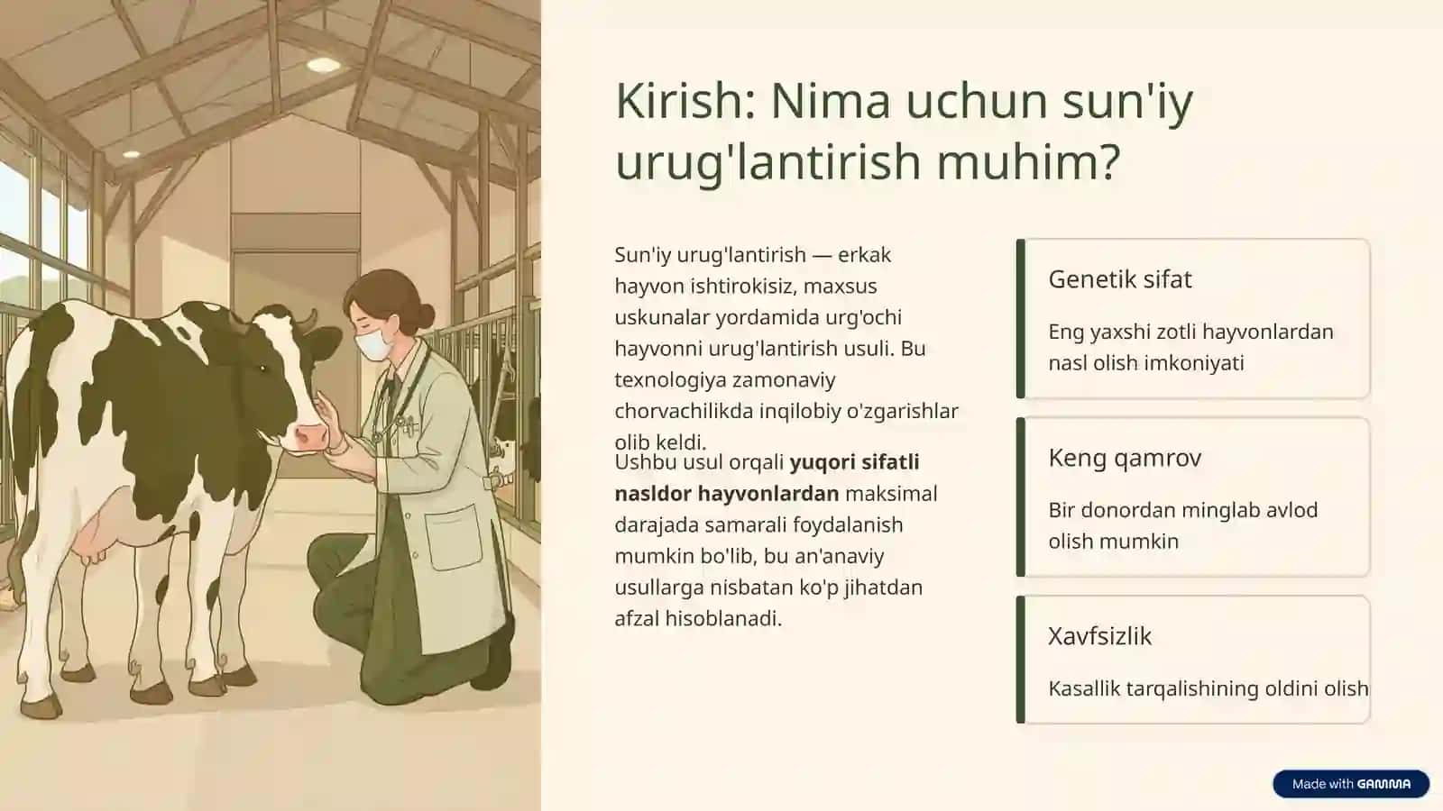 Sun'iy urug'lantirish: Chorvachilikda inqilob 2