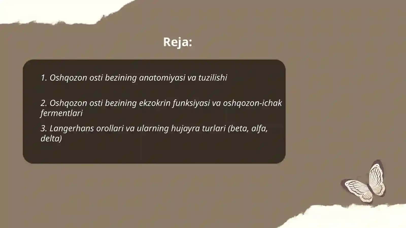 Oshqozon osti bezi va Jinsiy bezlar 2